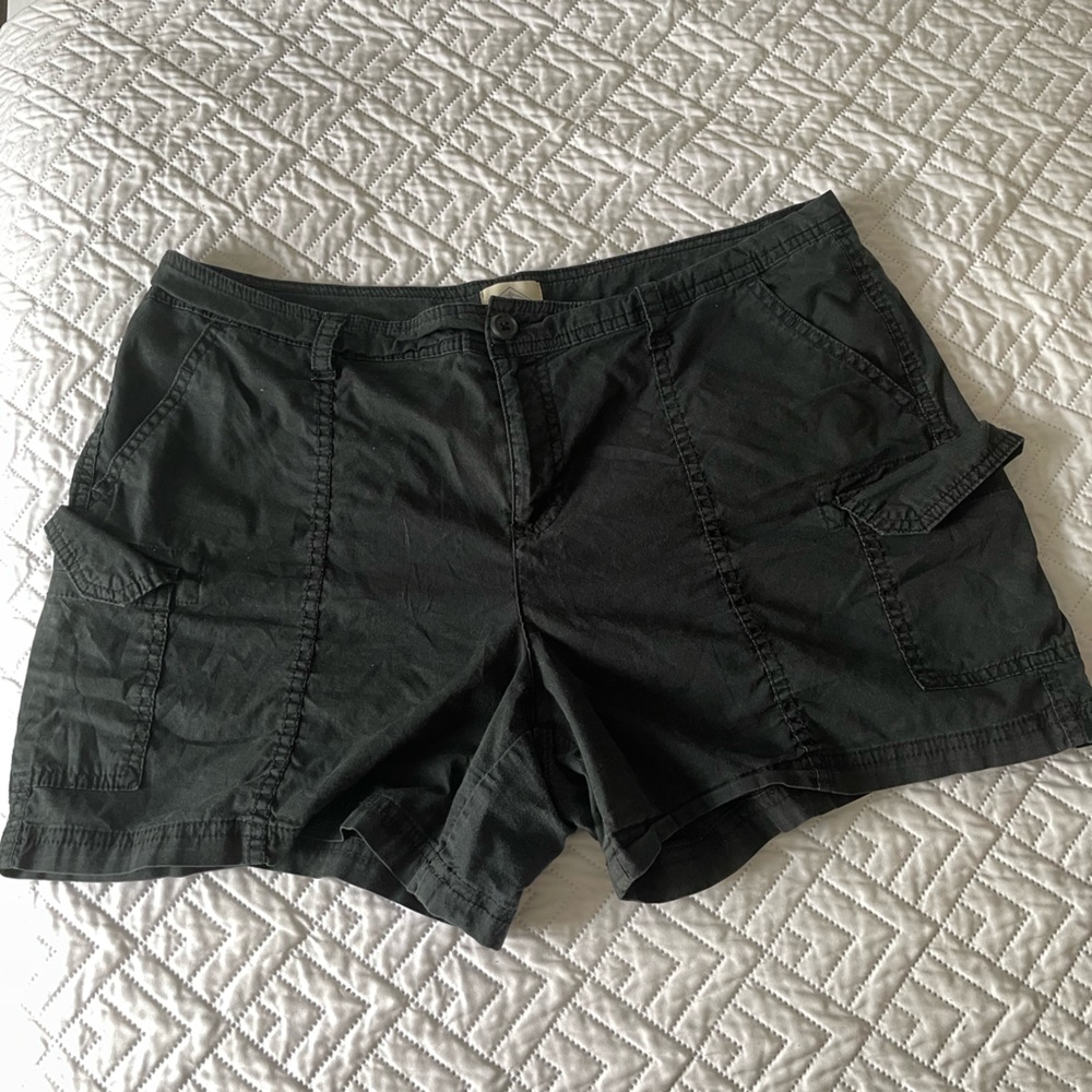 St. John's Bay Black Cropped Utility Jacket